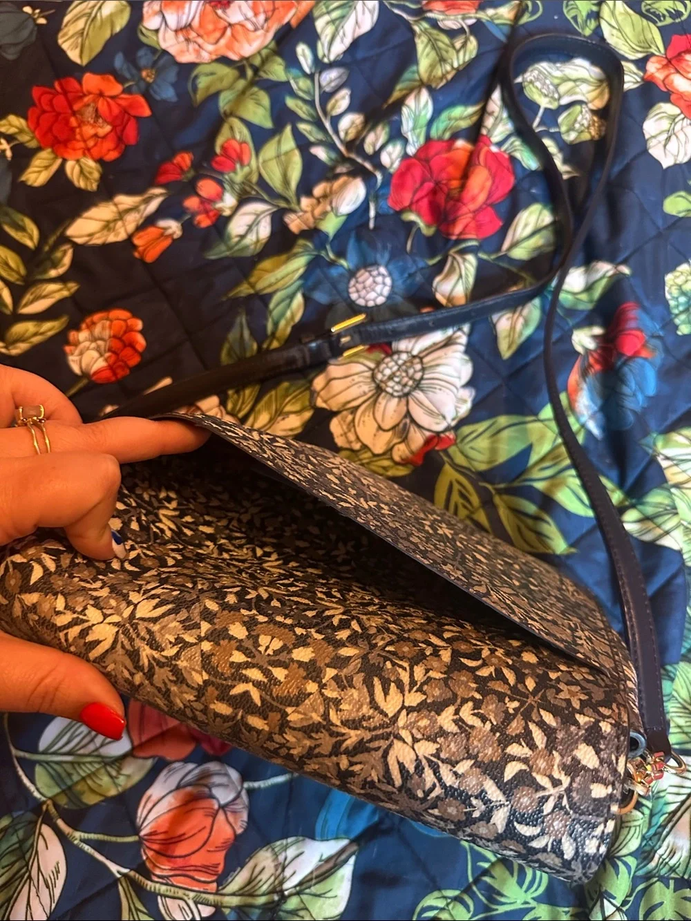 Tory Burch Floral-Print Crossbody Bag